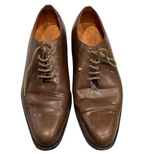 Men’s John Fluevog Brown Leather Derby Dress Shoes